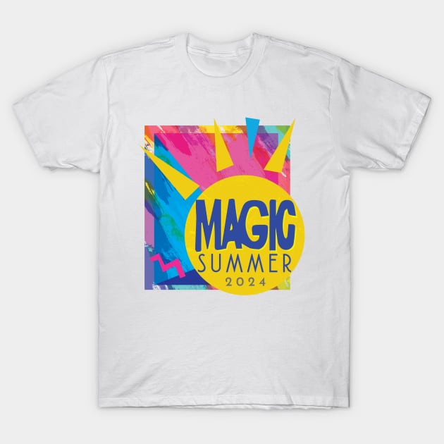 Magic Summer 2024 Retro T-Shirt by CreativeKristen